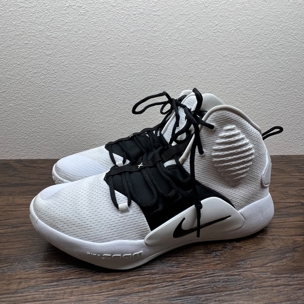 Nike Hyperdunk X TB Promo Basketball White/Black Shoes Men's US 13 AT3866-101 - Picture 5 of 9